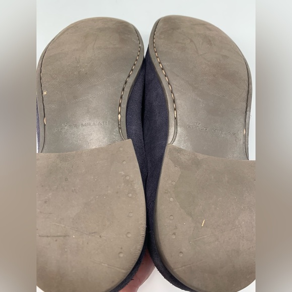 Peter Millar men’s 11.5 blue suede horse it loafers excellent condition - Picture 12 of 13